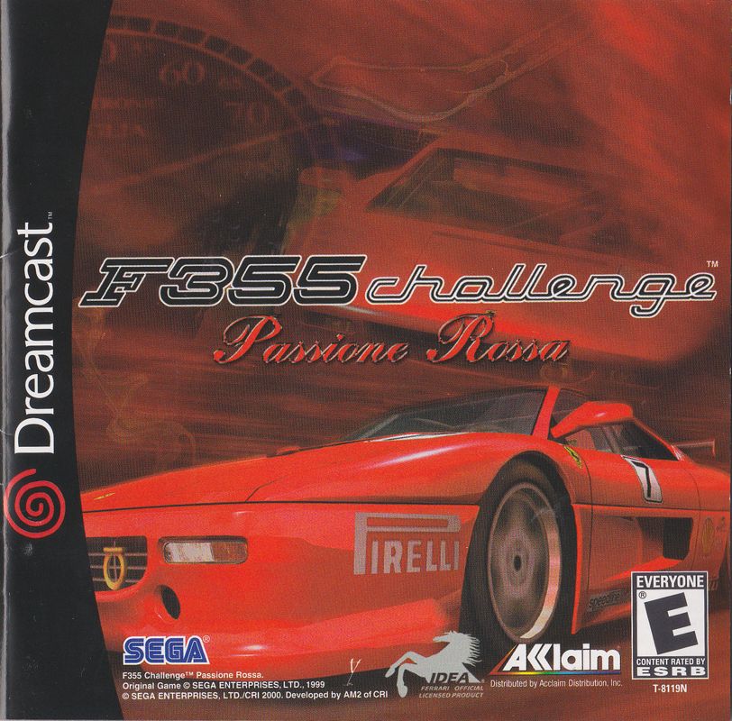 F355 Challenge box art for Sega Dreamcast